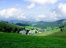 Z�hringer Hof surrounded by farm fields